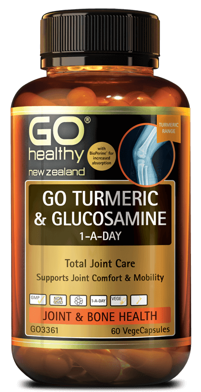 Go Healthy Turmeric + Glucosamine 1ADay 60Vcap